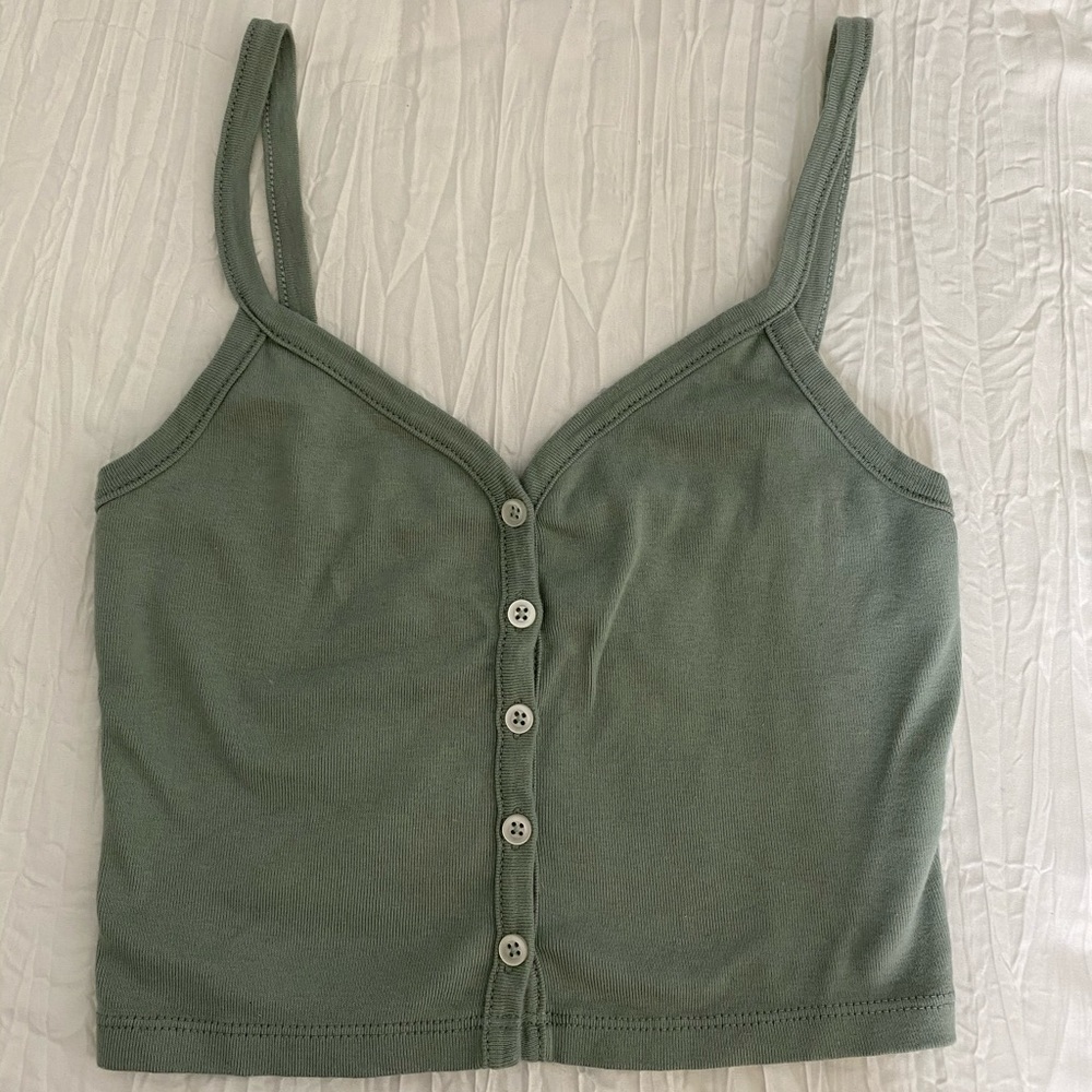 Button down tank top
